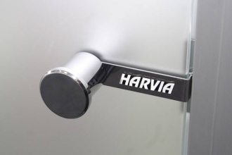 Стеклянная дверь для сауны Harvia STG 70x190, стекло бронза, коробка осина