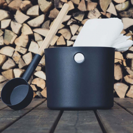 Бадья и черпак KOLO Sauna, черный