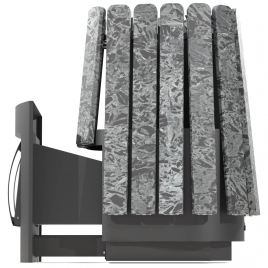 Дровяная банная печь GrillD Cometa Vega 450 Long Max Stone (Серпентинит)