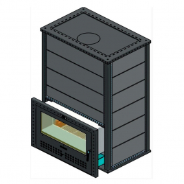 Дровяная печь для бани Klover KLV RT 100 RV