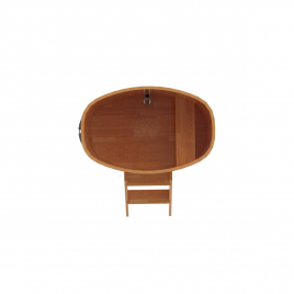 Купель овальная, сращенные ламели из лиственницы, 0,76х1,16