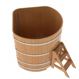 Купель угловая из лиственницы 1,37х1,37 H=1,40