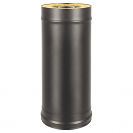 Сэндвич-труба Везувий BLACK (AISI 430/0,5мм + Оц.) д.115х200, L-1м